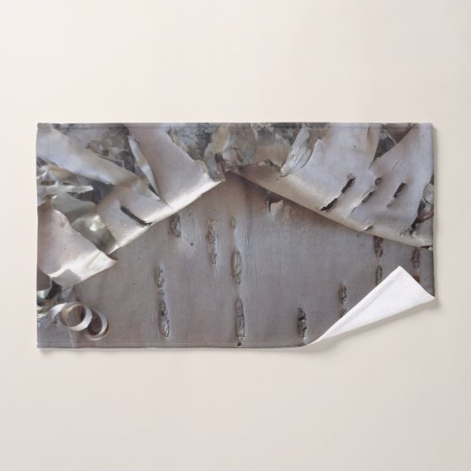 Curly Birch Bark Tree Rustic  バスタオルセット (ハンドタオル)