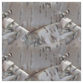 Curly Birch Bark Tree Rustic ファブリック (クローズアップ)