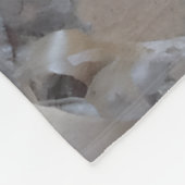 Curly Birch Bark Tree Rustic フリースブランケット (角)