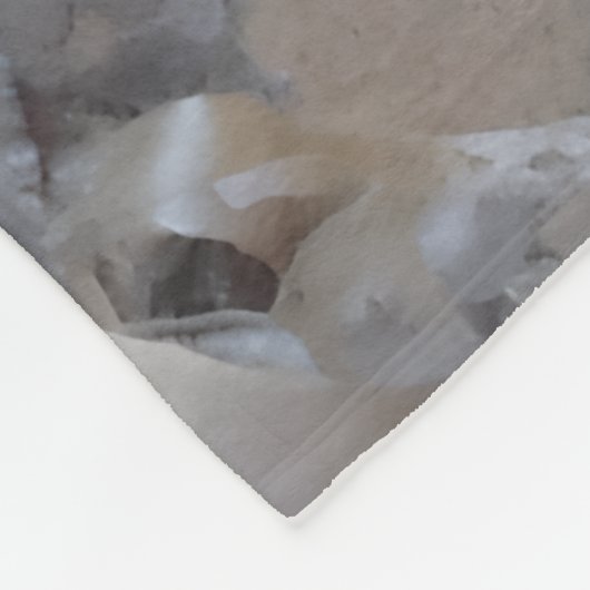 Curly Birch Bark Tree Rustic フリースブランケット (角)