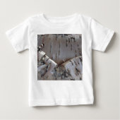 Curly Birch Bark Tree Rustic ベビーTシャツ (正面)