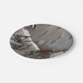 Curly Birch Bark Tree Rustic ペーパープレート (アングル)