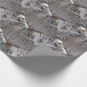 Curly Birch Bark Tree Rustic ラッピングペーパー (角)