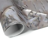 Curly Birch Bark Tree Rustic ラッピングペーパー (ロールコーナー)