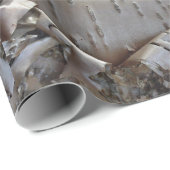 Curly Birch Bark Tree Rustic ラッピングペーパー (ロールコーナー)