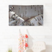 Curly Birch Bark Tree Rustic 横断幕 (インサイチュ)