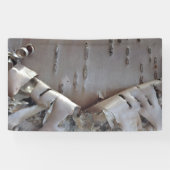 Curly Birch Bark Tree Rustic 横断幕 (横)