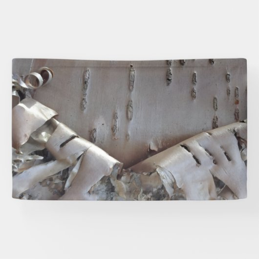 Curly Birch Bark Tree Rustic 横断幕 (横)