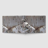 Curly Birch Bark Tree Rustic Guest Book ゲストブック (全面)