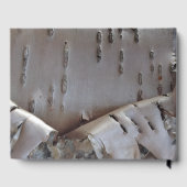 Curly Birch Bark Tree Rustic Guest Book ゲストブック (裏面)