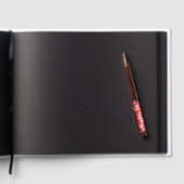 Curly Birch Bark Tree Rustic Guest Book ゲストブック (内側)