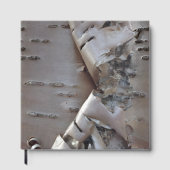 Curly Birch Bark Tree Rustic Guest Book ゲストブック (正面)