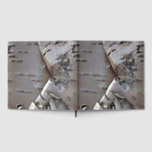 Curly Birch Bark Tree Rustic Guest Book ゲストブック (全面)