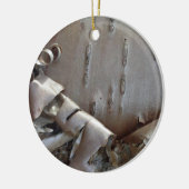 Curly Birch Bark Tree Rustic Ornament セラミックオーナメント (左)