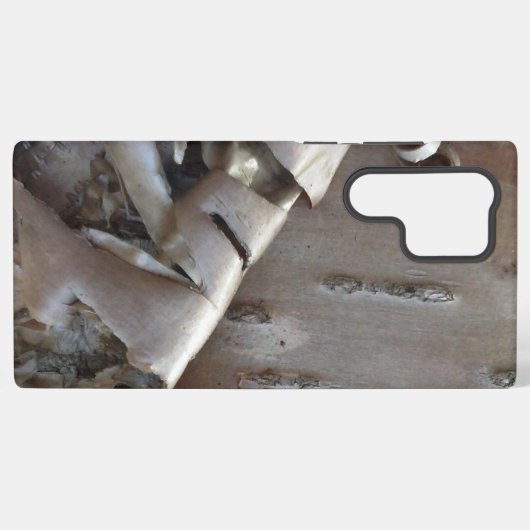 Curly Birch Bark Tree Rustic Samsung Galaxyケース (裏面横)