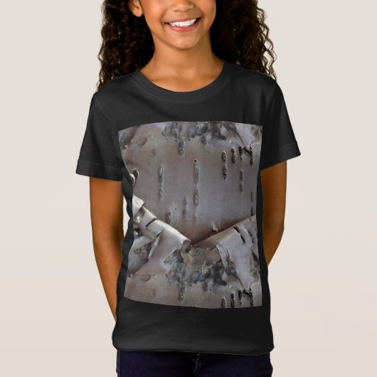 Curly Birch Bark Tree Rustic Tシャツ (正面)