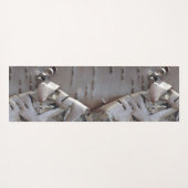 Curly Birch Bark Tree Rustic Yoga Mat ヨガマット (裏面(横))