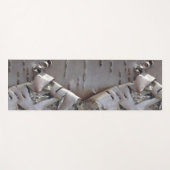 Curly Birch Bark Tree Rustic Yoga Mat ヨガマット (正面(横))