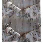 Curly Birch Bark Tree Shower Curtain シャワーカーテン (正面)