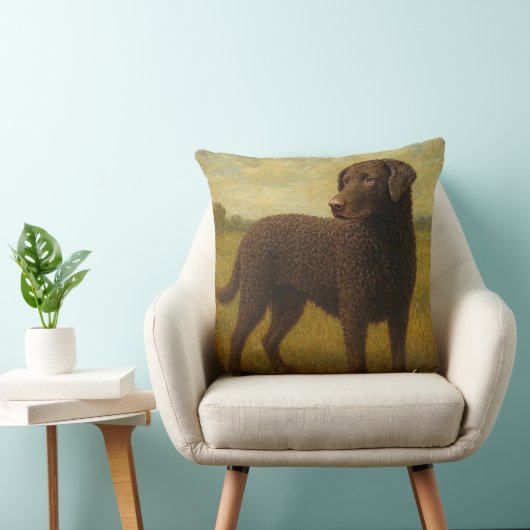Curly Coasted Retriever クッション (椅子)