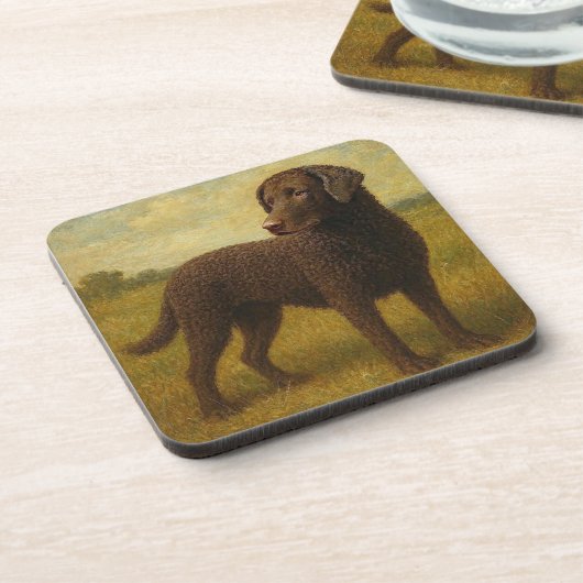 Curly Coasted Retriever コースター (左側)