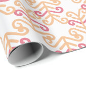 Curly Frond in Pink and Orange ラッピングペーパー (ロールコーナー)