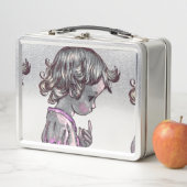 Curly Hair Girl metal lunchbox  メタルランチボックス (インサイチュ)