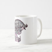 Curly Hair Girl mug コーヒーマグカップ (正面右)
