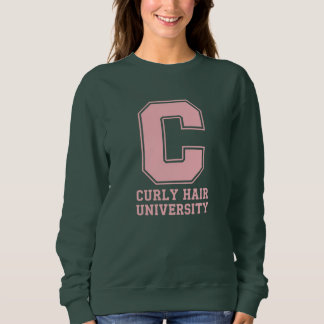 "Curly Hair University" オーダーメイドカレッジスウェットシャツ スウェットシャツ