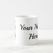 Curly Heart Ink Mug With Personalization コーヒーマグカップ (中央)