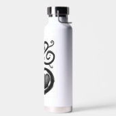 Curly Heart Ink Water Bottle ウォーターボトル (左面)