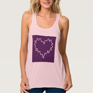 Curly Heart Purple Tank Top タンクトップ