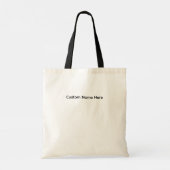 Curly Inky Heart Plant Tote Bag Monochrome トートバッグ (裏面)