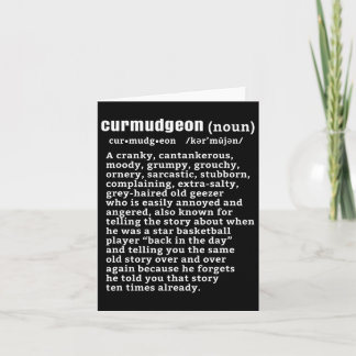 Curmdgeon （bysketbyll版）おもしろい高齢者 カード