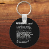 Curmdgeon (bysketbyll版)おもしろい高齢者 キーホルダー (正面)