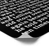 Curmudgeon (bysketbyll Version) Fun Senior Citizen ポスター (角)