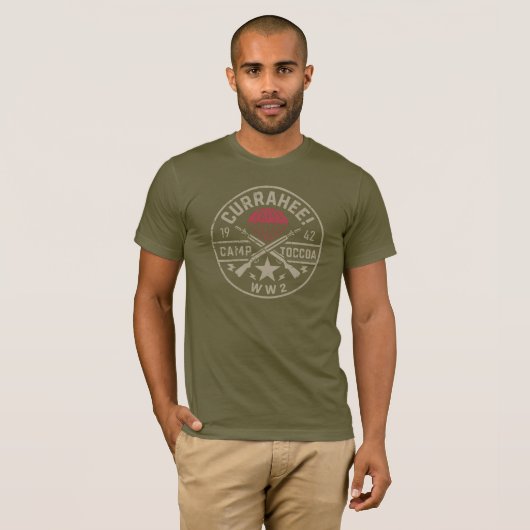 Currahee! Camp Toccoa - WW2 Tシャツ (正面フル)