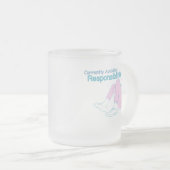 Currently Avoiding Responsibilities | Funny Minima フロストグラスマグカップ (正面右)