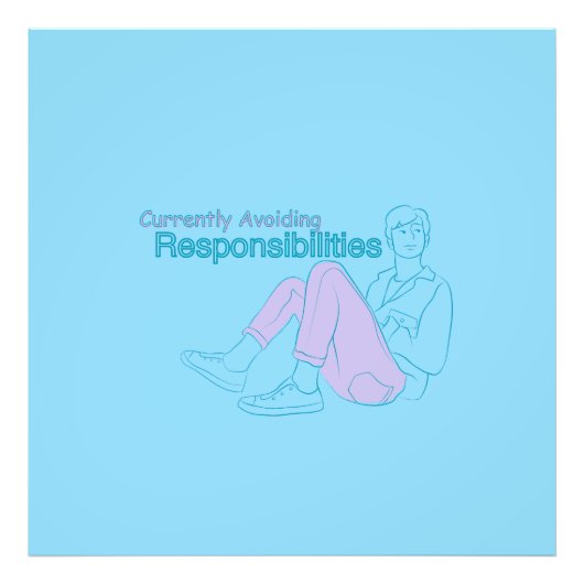 Currently Avoiding Responsibilities – Minimal Aest フォトプリント (正面)