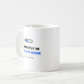 Currently In Airplane Mode Funny Mug コーヒーマグカップ (正面左)