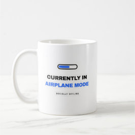 Currently In Airplane Mode Funny Mug コーヒーマグカップ