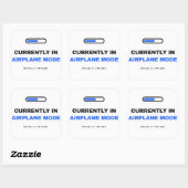 Currently In Airplane Mode Funny Sticker スクエアシール (シート)