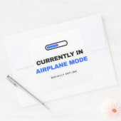 Currently In Airplane Mode Funny Sticker スクエアシール (封筒)