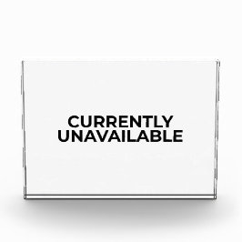 Currently Unavailable Funny Minimalist Desk Sign フォトブロック
