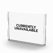 Currently Unavailable Funny Minimalist Desk Sign フォトブロック (右)