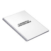Currently Unavailable Minimalist Funny Notebook ノートブック (右側)