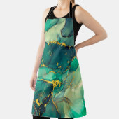 Currents of translucent hues, snaking metallic swi エプロン (インサイチュ)