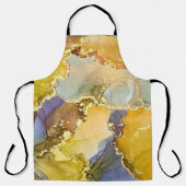 Currents of translucent hues, snaking metallic swi エプロン (正面)