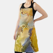 Currents of translucent hues, snaking metallic swi エプロン (インサイチュ)