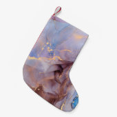 Currents of translucent hues, snaking metallic swi スモールクリスマスストッキング (正面 (吊り時))